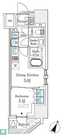 ベルファース神田神保町の物件間取画像